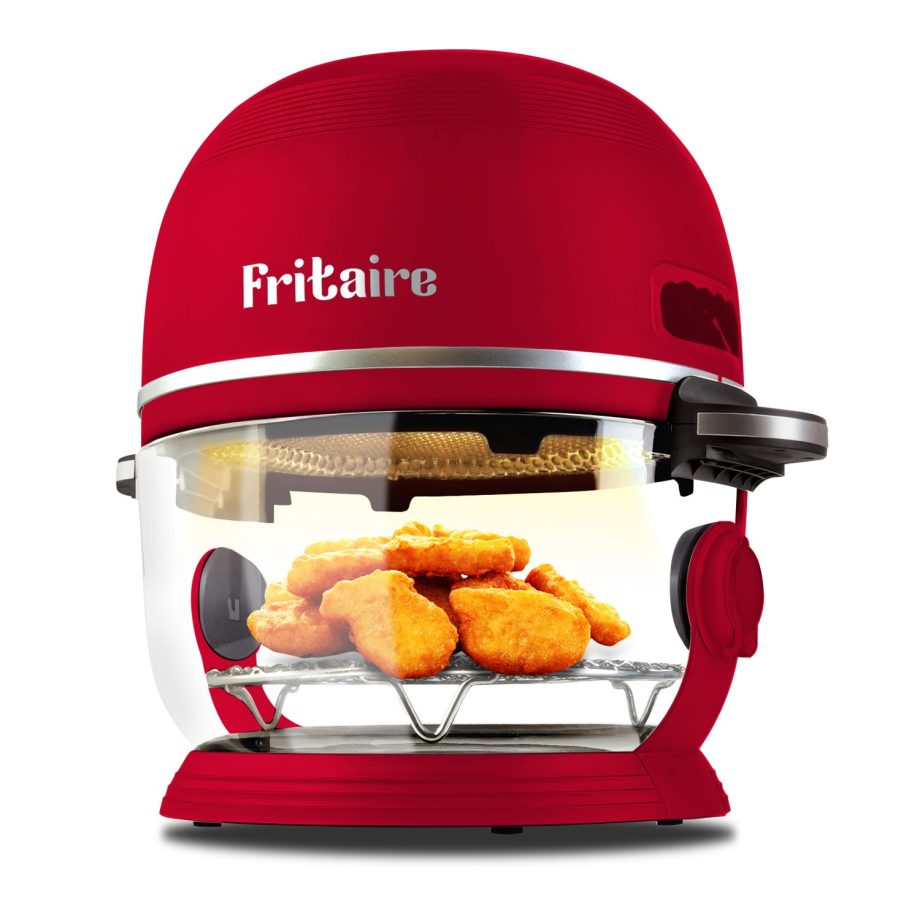 Fritaire Airfryer Punainen 4,8 L lasikulholla varustettuna