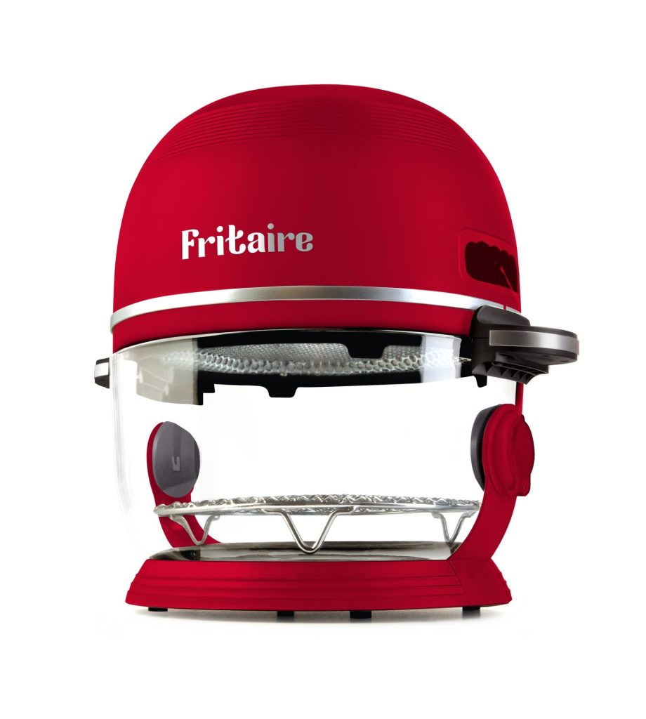 Fritaire Airfryer Punainen 4,8 L lasikulholla varustettuna