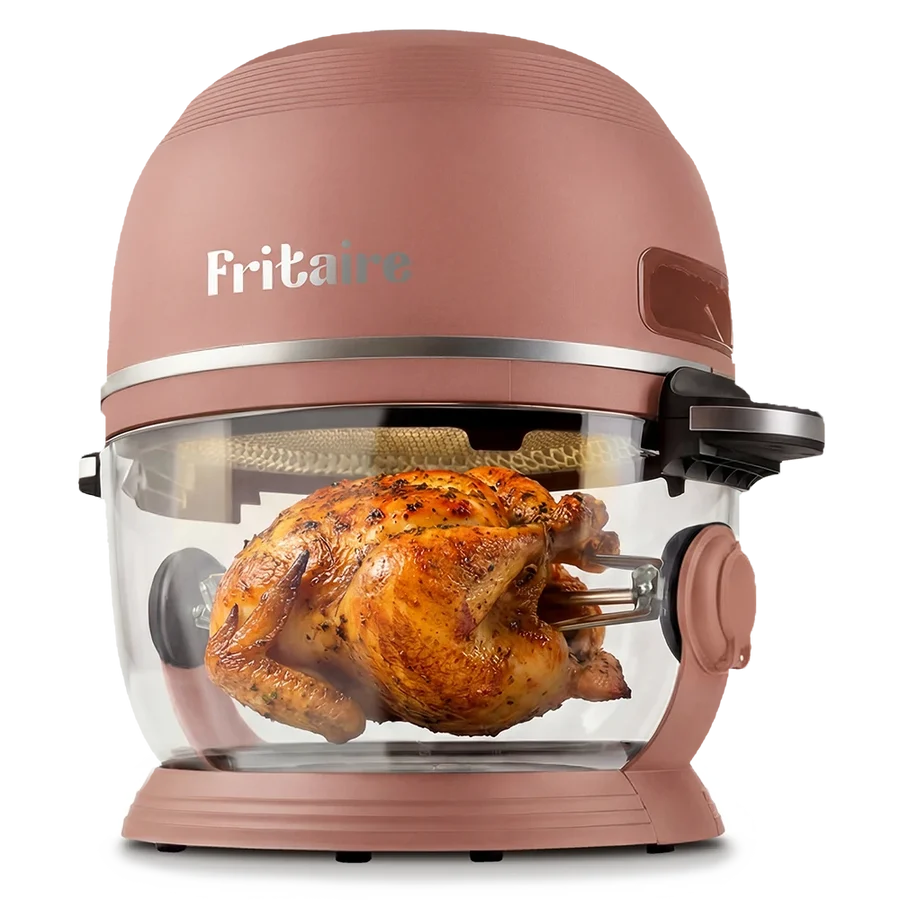 Fritaire-ilmakeittimen vaaleanpunainen-lila malli