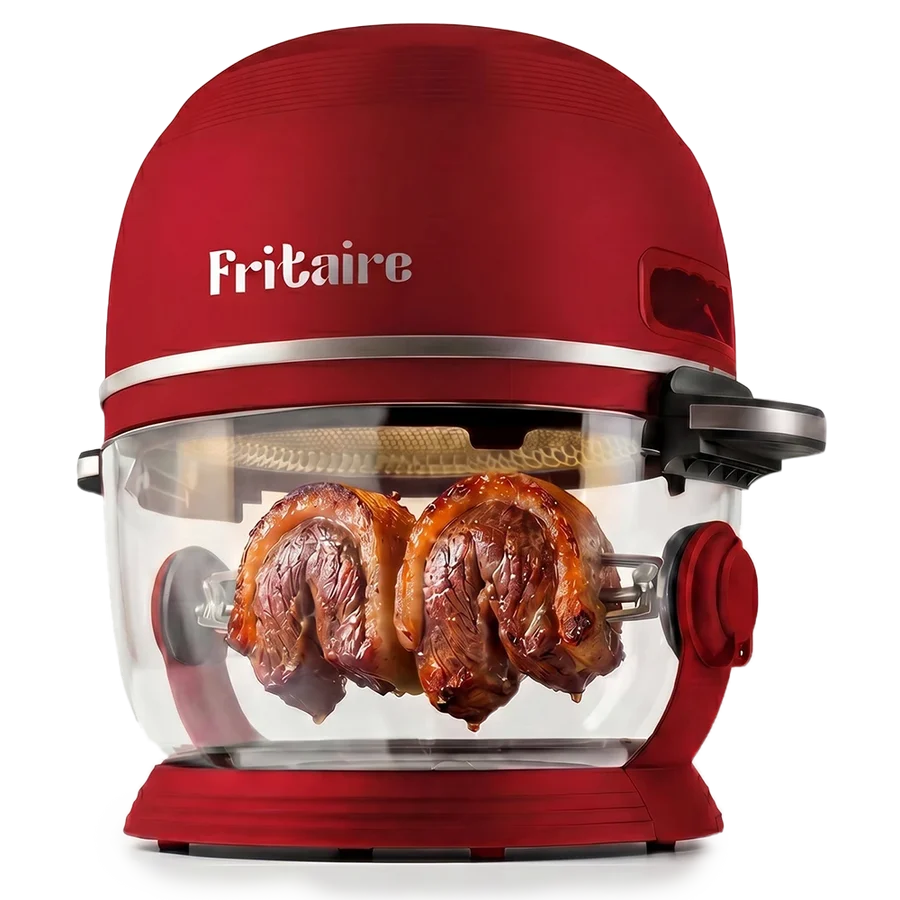 Fritaire-ilmakeittimen punainen malli